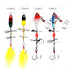 LETOYO 1Pc  9g 70mm/13g 85mm Rotating Spinner Lure