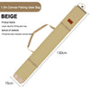 Large Capacity Canvas Fishing Rod Storage Bag