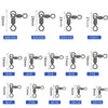 ORJD 50pcs/lot 3 Rolling Triangle Joint Swivel
