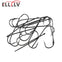 Ellllv 500pcs/lot 10 4 2 2/0 Aberdeen Long Shank Fish Hook