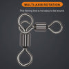 ORJD 50pcs/lot 3 Rolling Triangle Joint Swivel