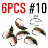 ICERIO 6Pcs/Lot UV Scud Nymph Fly