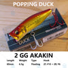 Megabass POPPING DUCK 60mm 6.5g Floating Topwater Popper