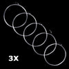 Goture 5pcs/Set Tapered 9FT/2.74M Fly Fishing Leader with Loop