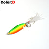 Outkit 1PC 5g/9g/13g/18g/21g Spoon with Dressed Feather Treble Hook