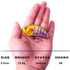 CCLTBA CC40 5cm 12g Lipless Rattle Crankbait
