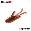 Outkit 10Pcs/Lot 45MM 0.8G Soft Plastic Insect Lures