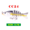 CCLTBA 1Pc 6cm/7cm Swimbait