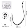 10pcs/Box Barbed 6/0 -10 Bait Hook