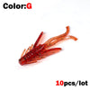 Outkit 10Pcs/Lot 45MM 0.8G Soft Plastic Insect Lures
