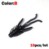 Outkit 10Pcs/Lot 45MM 0.8G Soft Plastic Insect Lures
