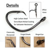 Ellllv 5/0 - 16/0 4X Strong Heavy Offset Point Circle Hook