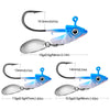 OugaFish 1Pc 7.5-15g Sinking Jig Head Spinning Hook