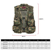 Multicolor Camo Quick Dry Fishing Vest