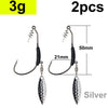 Offset Weighted Crank Hook With Sequin Spoon - 2PC