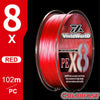 VividWorld 100m Colorfast 8 Strand PE Braided Fishing Line