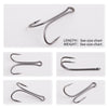 10/50/100PCS Long Shank Double Frog Hook