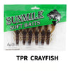Sunmile 6Pc/Lot 7.5cm/3.5g Soft Crayfish Baits
