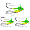 OugaFish 1Pc 7.5-15g Sinking Jig Head Spinning Hook