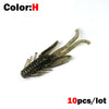 Outkit 10Pcs/Lot 45MM 0.8G Soft Plastic Insect Lures