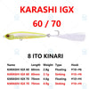Megabass Karashi IGX 60 /70 Floating/Sinking Dynamic Lipless Jerkbait