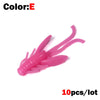 Outkit 10Pcs/Lot 45MM 0.8G Soft Plastic Insect Lures