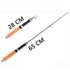 Leo 60cm/62cm/65cm Telescopic Ice Fishing Rod Reel Combo Set
