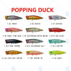 Megabass POPPING DUCK 60mm 6.5g Floating Topwater Popper