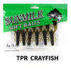 Sunmile 6Pc/Lot 7.5cm/3.5g Soft Crayfish Baits