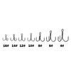 Outkit 5pcs/box Bent Design Treble Hook 6-14#