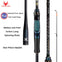 PureLure Lubina Carbon Spinning Rod 2.4m/2.5m/2.58m/2.7m 2PC