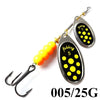 FISH KING 1Pc 3# 5# 25g Double Blade Spinner