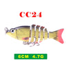 CCLTBA 1Pc 6cm/7cm Swimbait