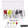JYJ 1g 1.5g 2g 3g 3.5g Jig Hook Set