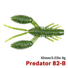 Tsurinoya 6Pcs/Lot 82MM Soft Craw Bait