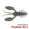 Tsurinoya 6Pcs/Lot 82MM Soft Craw Bait