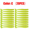 20Pcs/Lot Proleurre Soft Plastic Shad Lures 5cm 0.7g