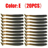 20Pcs/Lot Proleurre Soft Plastic Shad Lures 5cm 0.7g