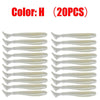 20Pcs/Lot Proleurre Soft Plastic Shad Lures 5cm 0.7g