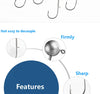 JYJ 10pcs/lot 1g-20g NED Jig Head Hook