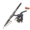 Zuryp Telescopic Carbon Spinning Fishing Rod/Reel Combo Set 2.1m-3.0m