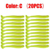 20Pcs/Lot Proleurre Soft Plastic Shad Lures 5cm 0.7g