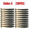 20Pcs/Lot Proleurre Soft Plastic Shad Lures 5cm 0.7g