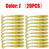 20Pcs/Lot Proleurre Soft Plastic Shad Lures 5cm 0.7g