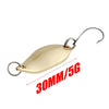 Proleurre 1Pc 7g 10g 15g Gold/Silver Spoon With Feathered Treble Hook