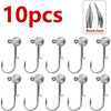 JYJ 10pcs/lot 1g-20g NED Jig Head Hook