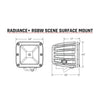 RIGID Industries Radiance Scene - RGBW - Surface Mount - Pair