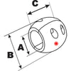 Performance Metals 2-3/4" Streamlined Shaft Anode - Aluminum