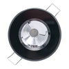 Lumitec Illusion Flush Mount LED Down Light - Warm White - Dimming - Black Housing - Chrome Reflector