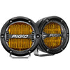 RIGID Industries 360-Series 4" LED SAE Fog Beam - Yellow - Set of 2